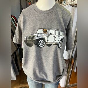 Brand new unisex T-shirt jeep pug